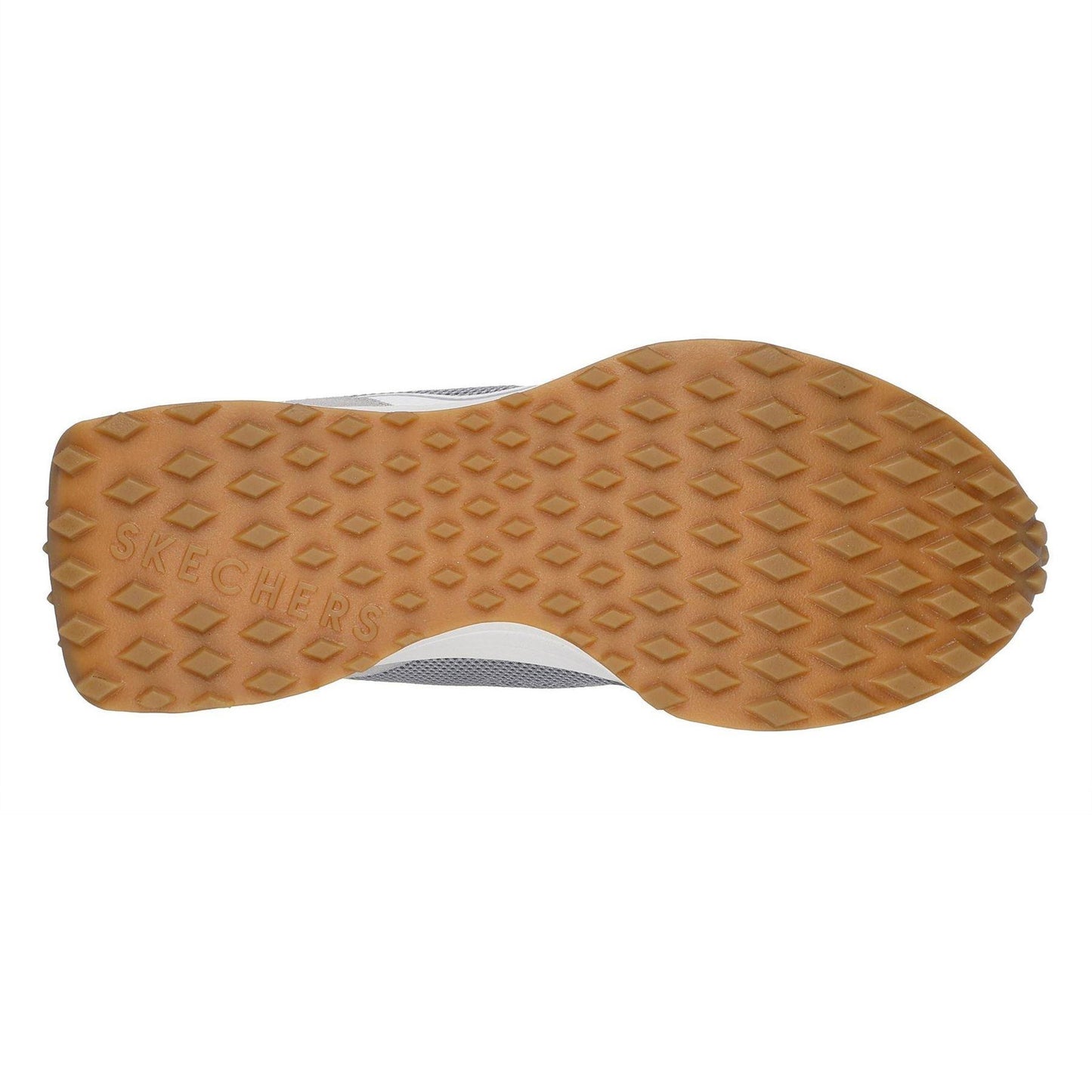 Tan - Pack Shot - Skechers Womens-Ladies Gusto Suede Panel Trainers