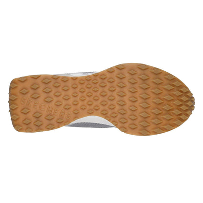 Tan - Pack Shot - Skechers Womens-Ladies Gusto Suede Panel Trainers