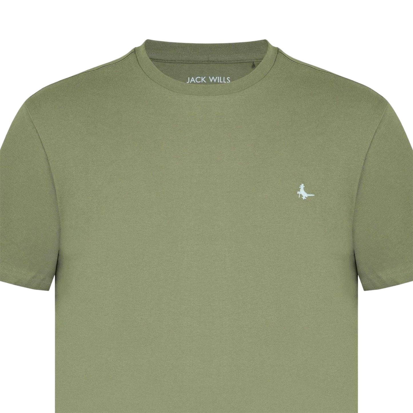 Light Green - Side - Jack Wills Mens Sandleford Logo T-Shirt