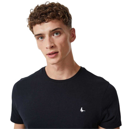 Black - Side - Jack Wills Mens Sandleford Logo T-Shirt