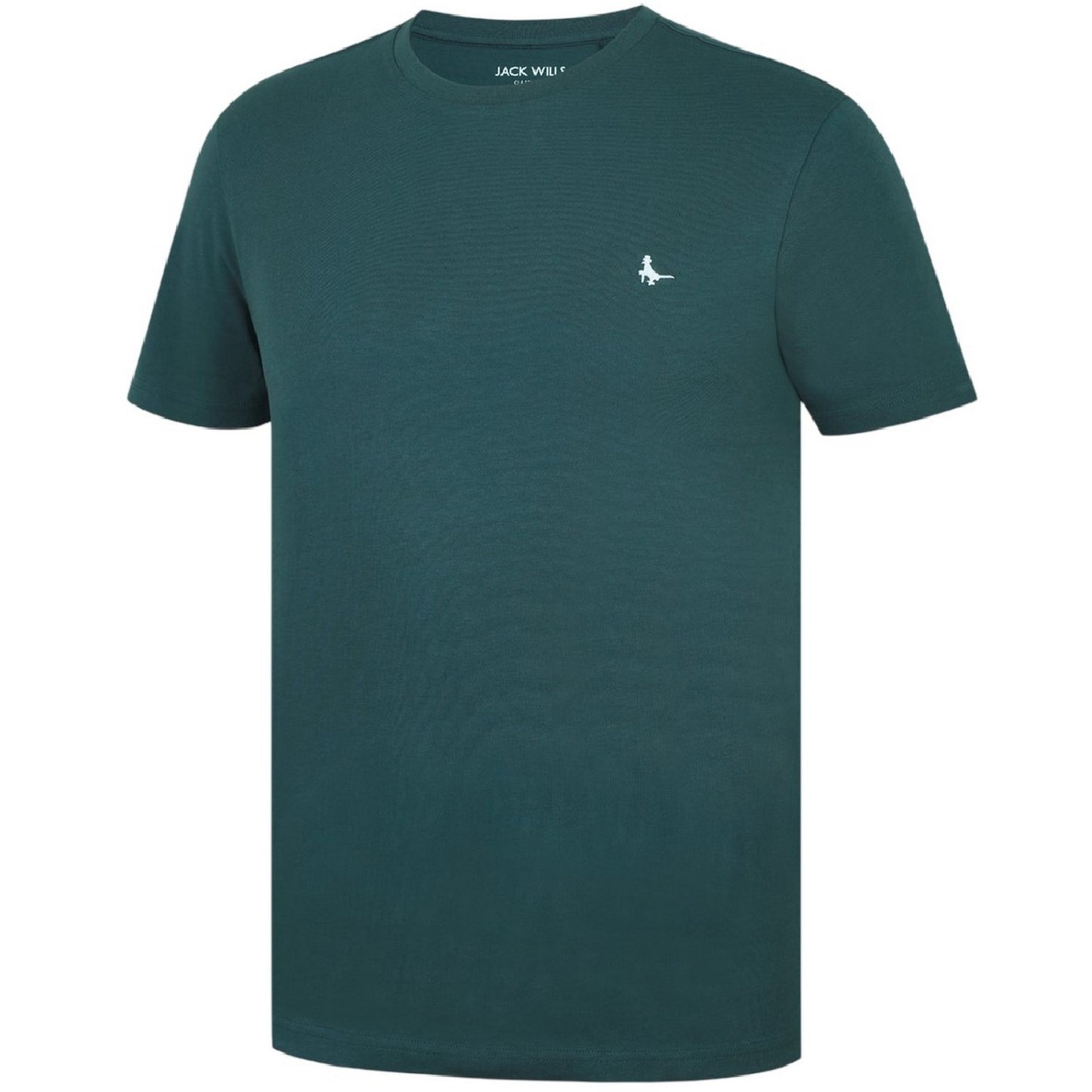 Pine - Front - Jack Wills Mens Sandleford Logo T-Shirt