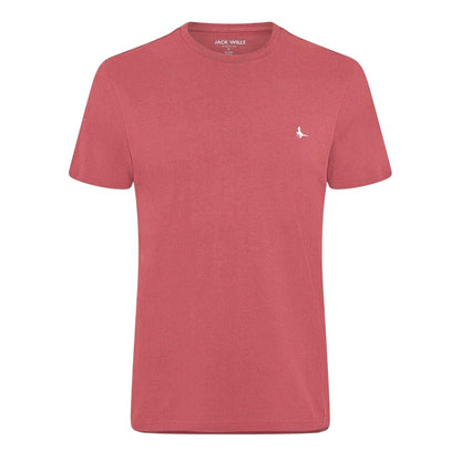 Rosewood - Front - Jack Wills Mens Sandleford Logo T-Shirt
