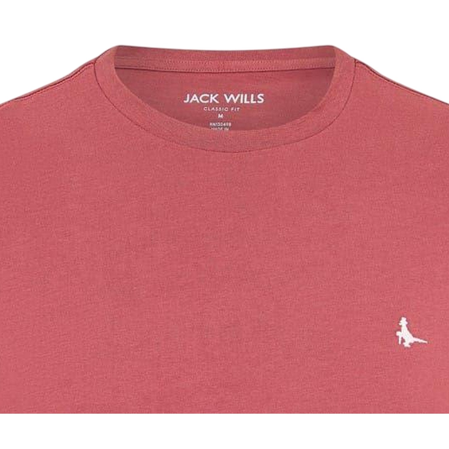 Rosewood - Side - Jack Wills Mens Sandleford Logo T-Shirt