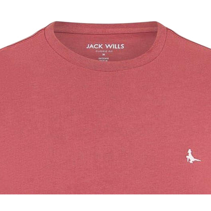 Rosewood - Side - Jack Wills Mens Sandleford Logo T-Shirt