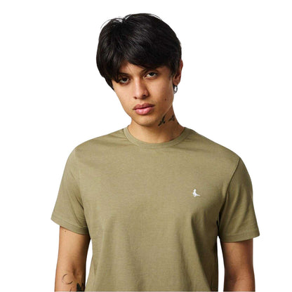 Sand - Side - Jack Wills Mens Sandleford Logo T-Shirt