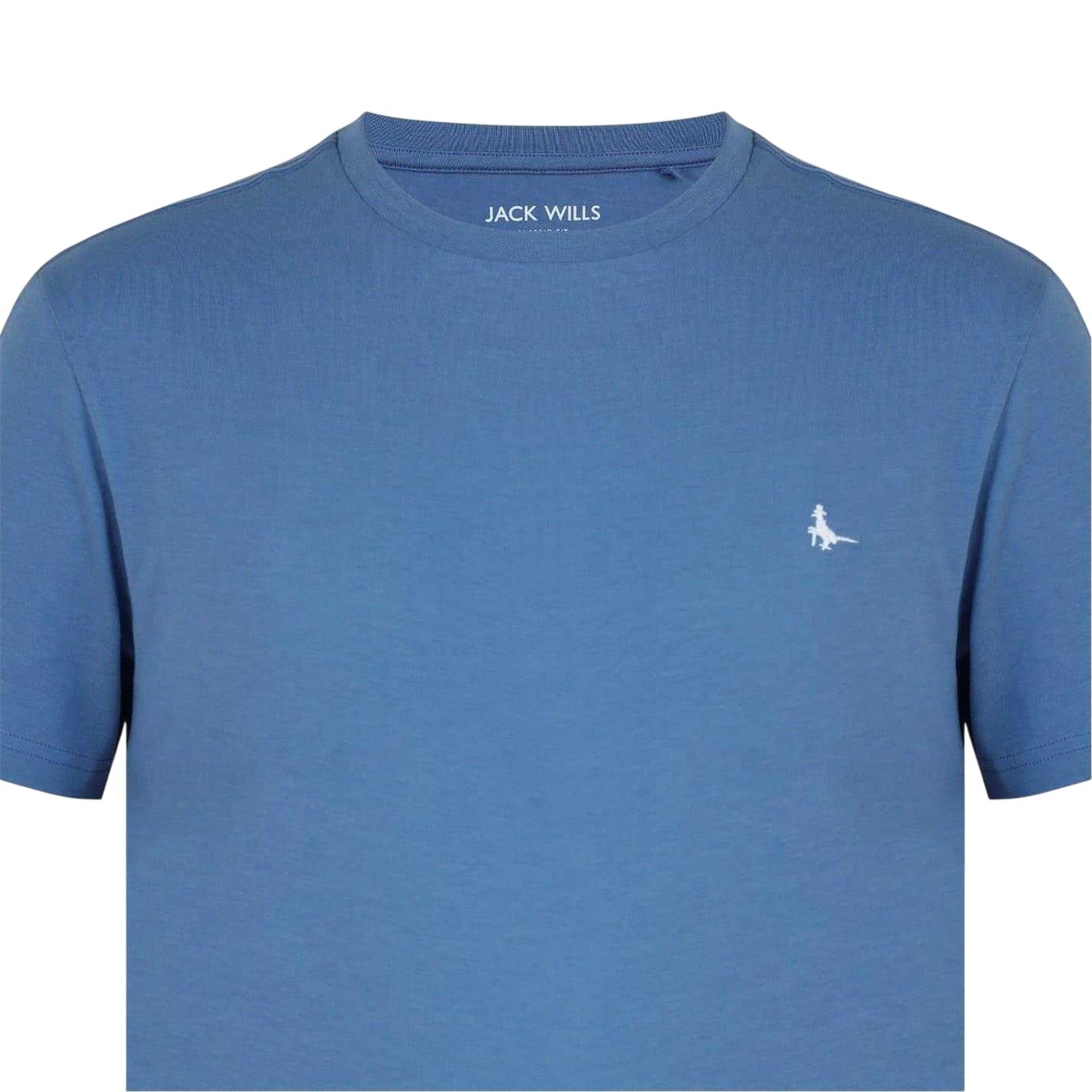Steel Blue - Side - Jack Wills Mens Sandleford Logo T-Shirt