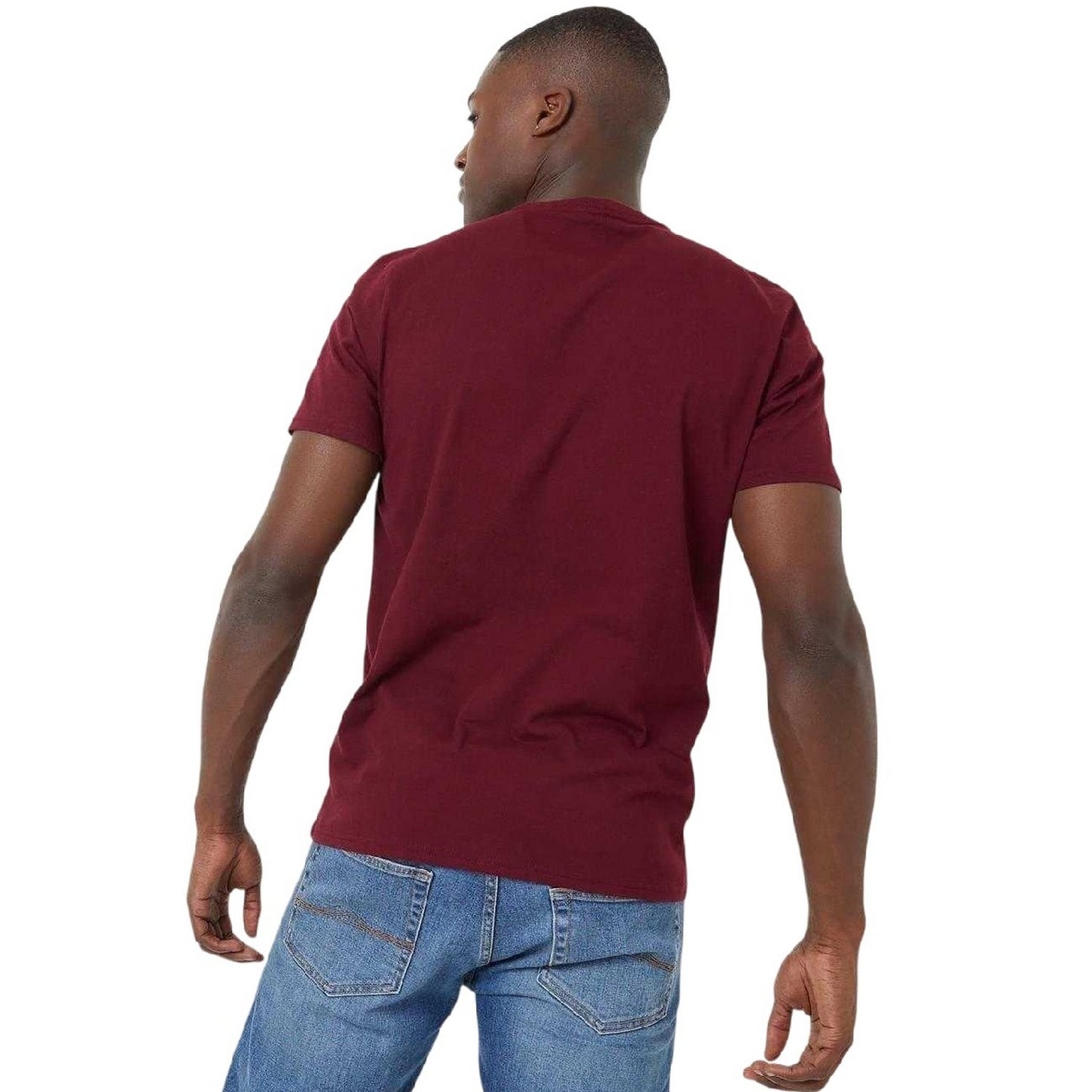 Damson - Back - Jack Wills Mens Sandleford Logo T-Shirt