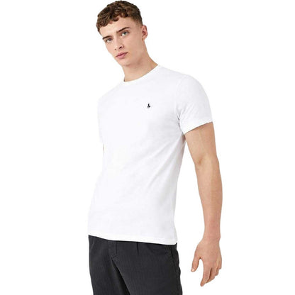 White - Front - Jack Wills Mens Sandleford Logo T-Shirt