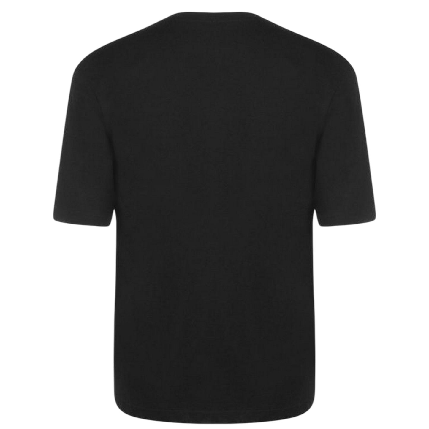 Black - Back - Donnay Mens Plain Crew Neck T-Shirt (Pack of 3)