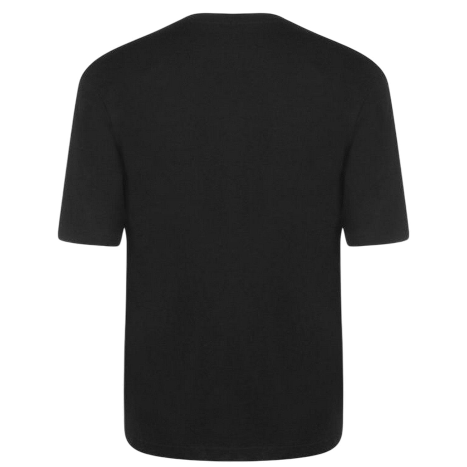Black - Back - Donnay Mens Plain Crew Neck T-Shirt (Pack of 3)