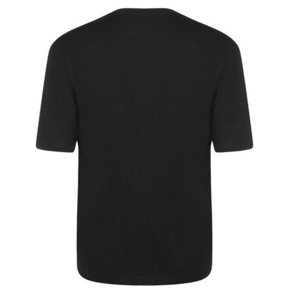 Black - Back - Donnay Mens Plain Crew Neck T-Shirt (Pack of 3)