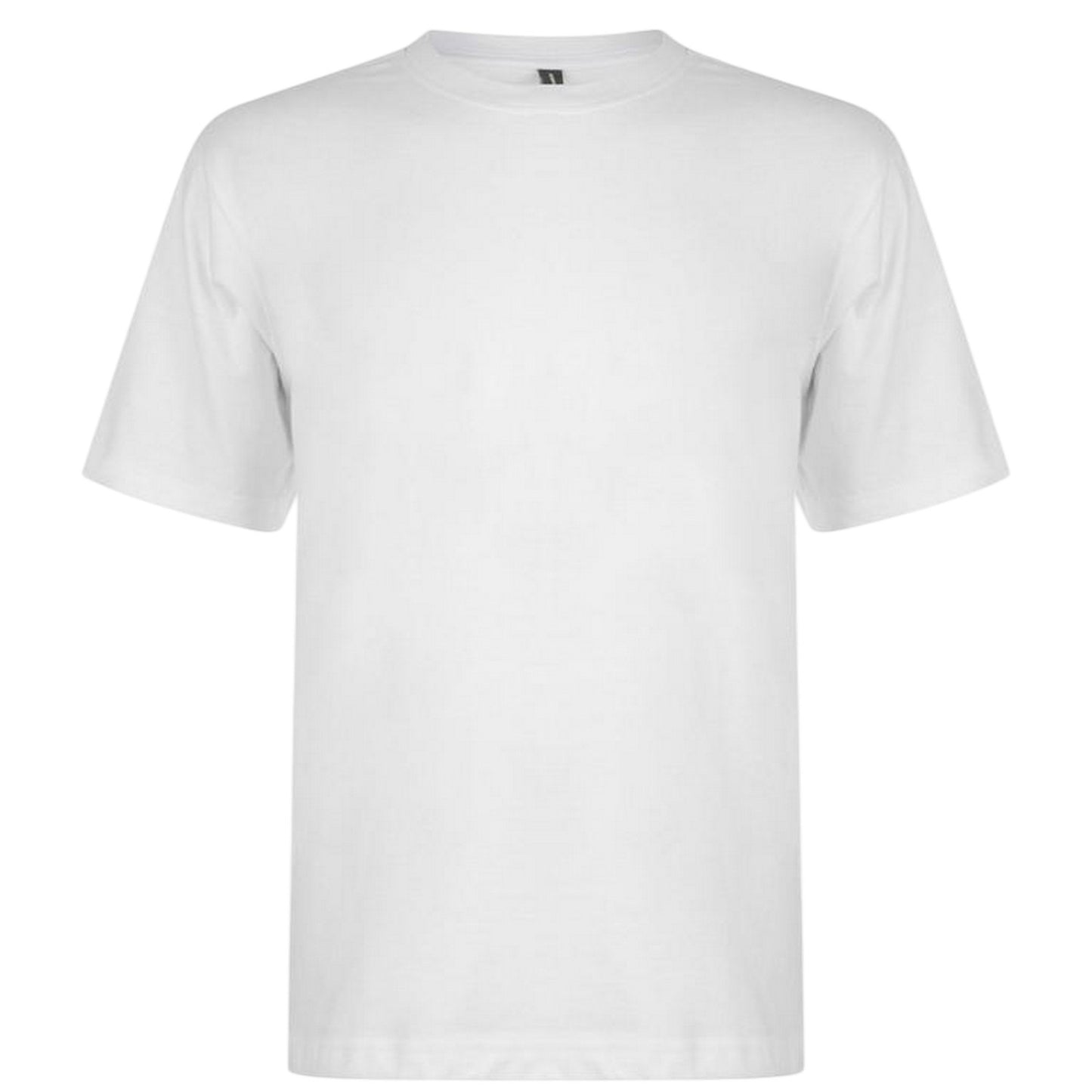 White - Back - Donnay Mens Plain Crew Neck T-Shirt (Pack of 3)