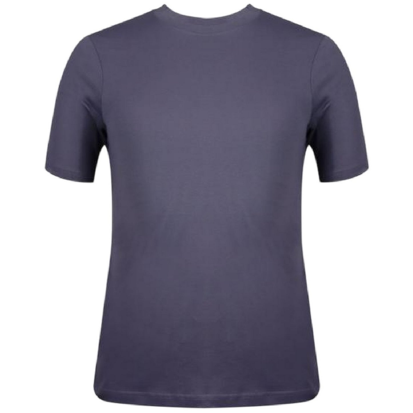 Burgundy-Storm Blue-Charcoal - Side - Donnay Mens Plain Crew Neck T-Shirt (Pack of 3)