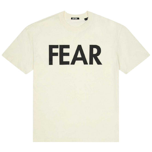 White - Front - No Fear Mens Logo Crew Neck T-Shirt