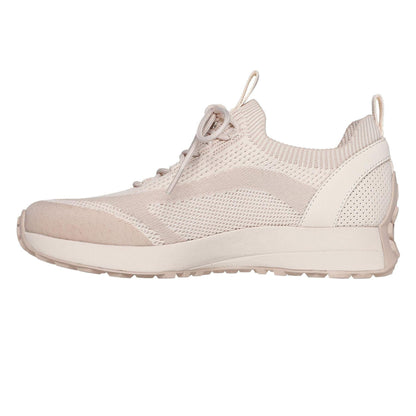 Natural - Back - Skechers Womens-Ladies Classic Knitted Trainers