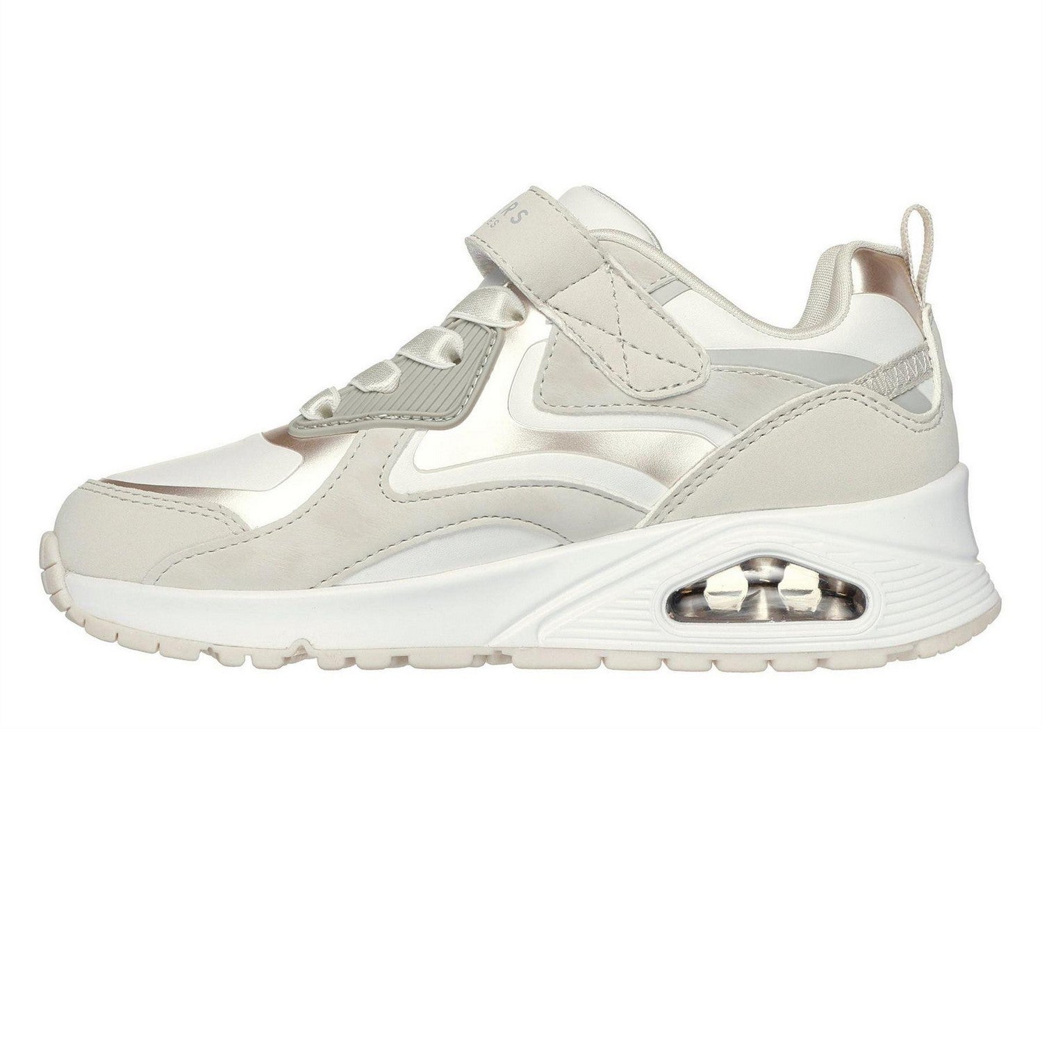 Natural - Back - Skechers Girls Uno Trainers