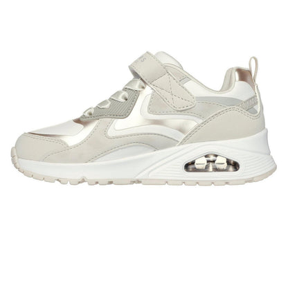 Natural - Back - Skechers Girls Uno Trainers