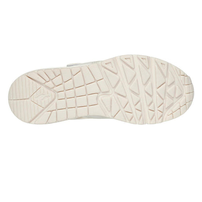 Natural - Pack Shot - Skechers Girls Uno Trainers