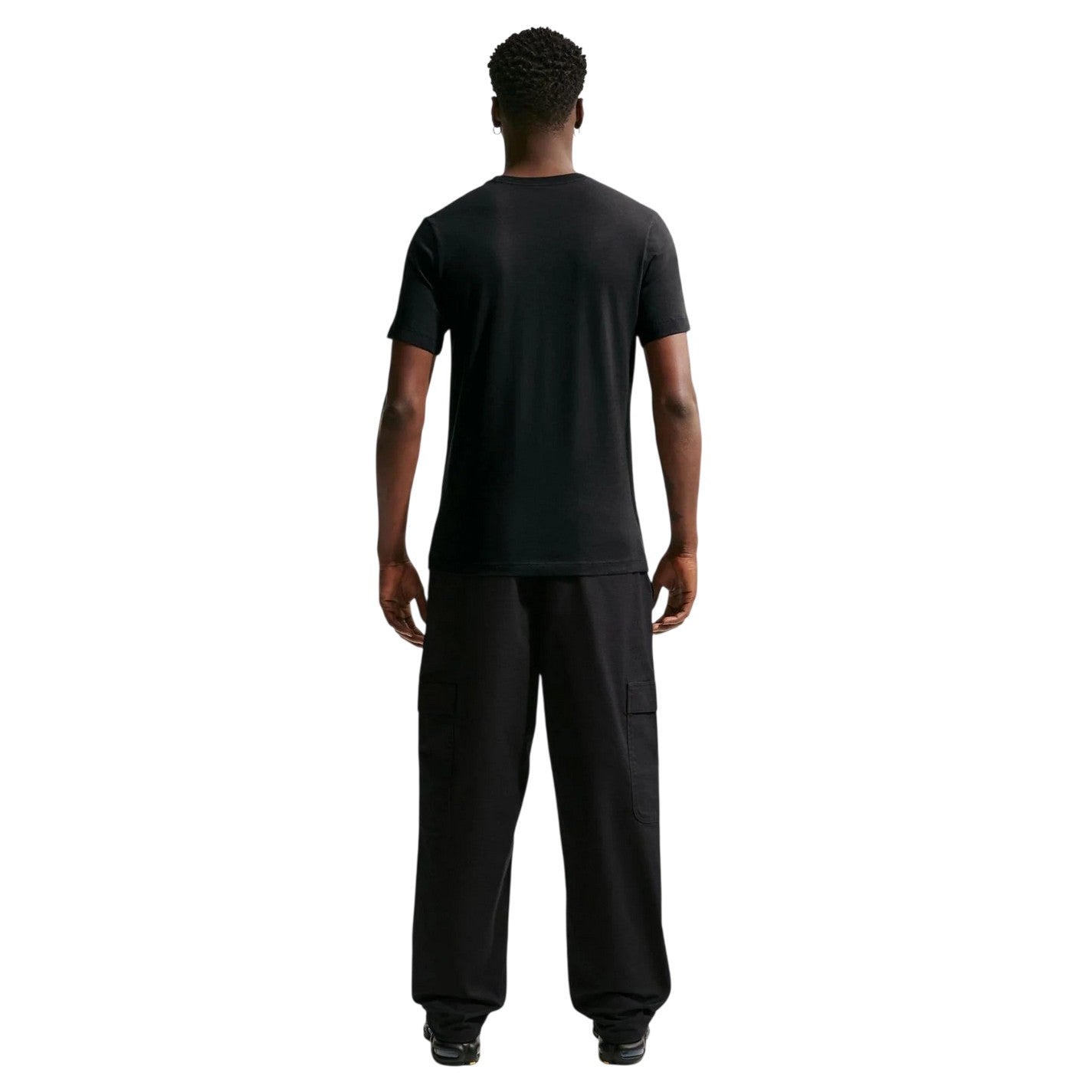 Black - Back - Nike Mens Swoosh Graphic Print T-Shirt