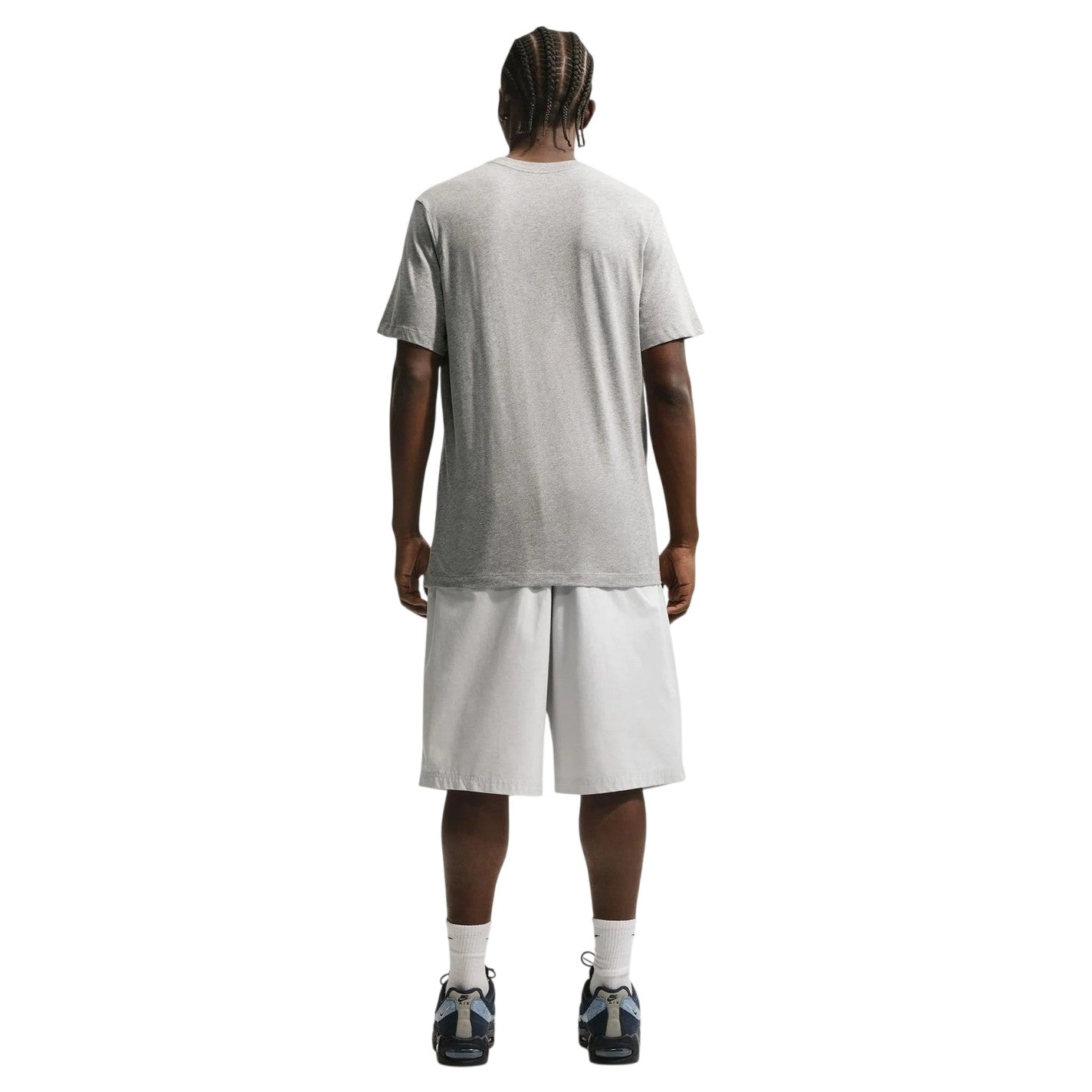 Athletic Grey - Back - Nike Mens Swoosh Graphic Print T-Shirt