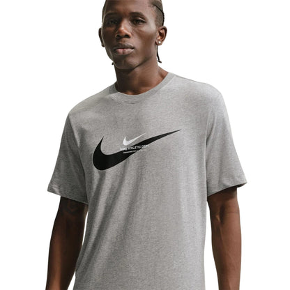 Athletic Grey - Side - Nike Mens Swoosh Graphic Print T-Shirt