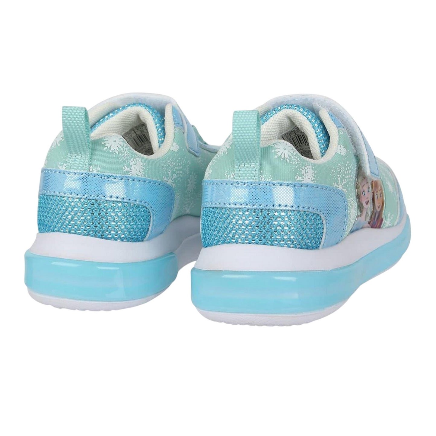 Blue - Back - Frozen Childrens-Kids Elsa & Anna Trainers