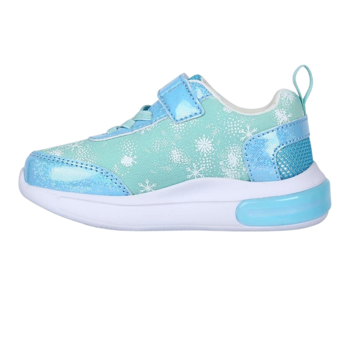 Blue - Side - Frozen Childrens-Kids Elsa & Anna Trainers
