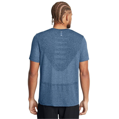 Blue - Lifestyle - Under Armour Mens Stride Logo Seamless T-Shirt