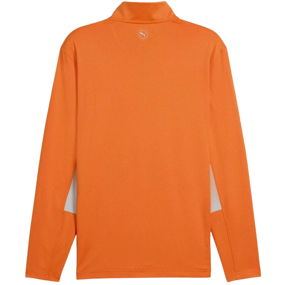 Orange - Back - Puma Mens Pure 2.0 Quarter Zip Golf Midlayer