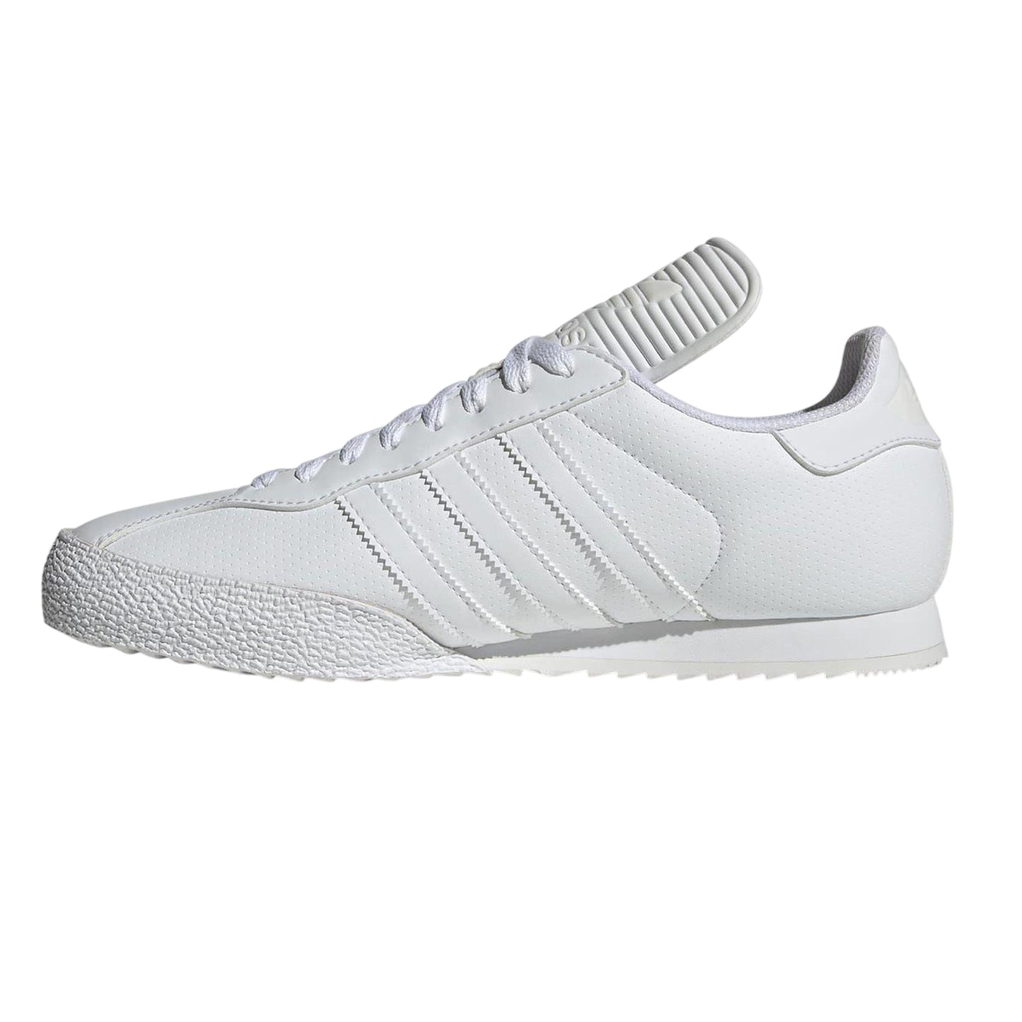 White - Side - Adidas Mens Samba Leather Trainers