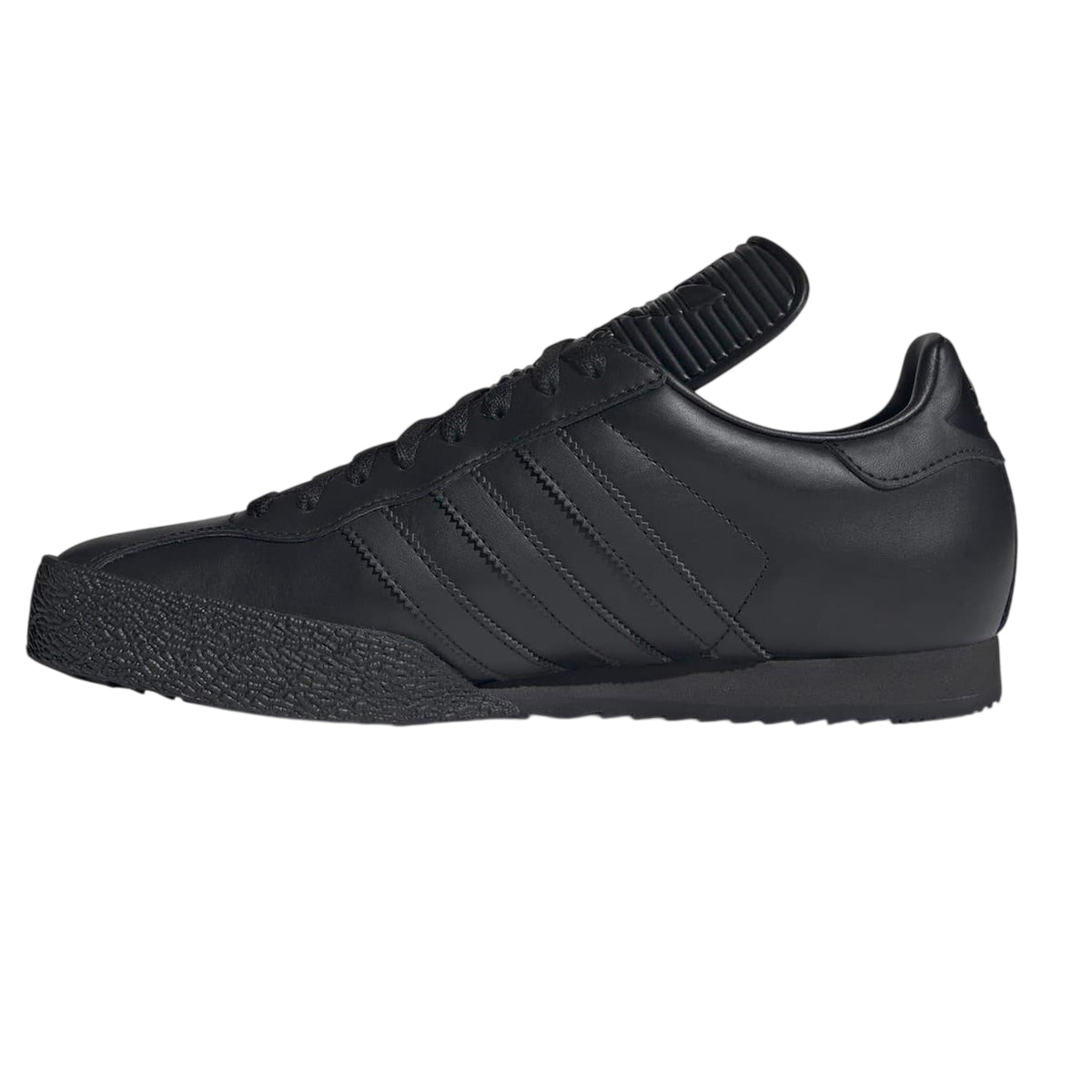 Black-Gold - Side - Adidas Mens Samba Leather Trainers
