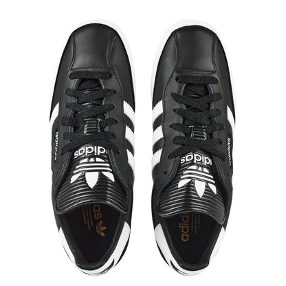 Black-White - Lifestyle - Adidas Mens Samba Leather Trainers