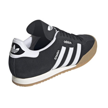 Black-White - Back - Samba Mens Samba Suede Trainers