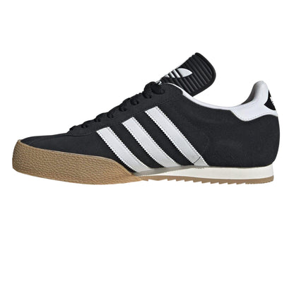 Black-White - Side - Samba Mens Samba Suede Trainers