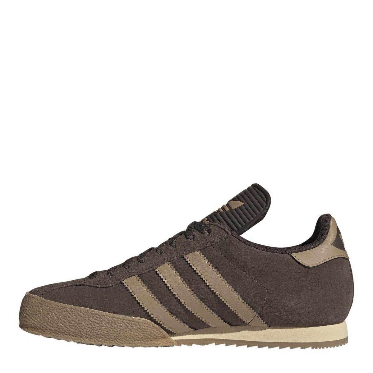 Brown-Gum - Back - Samba Mens Samba Suede Trainers