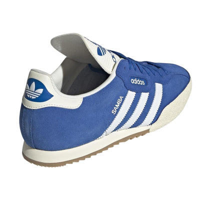 Blue-White - Back - Samba Mens Samba Suede Trainers