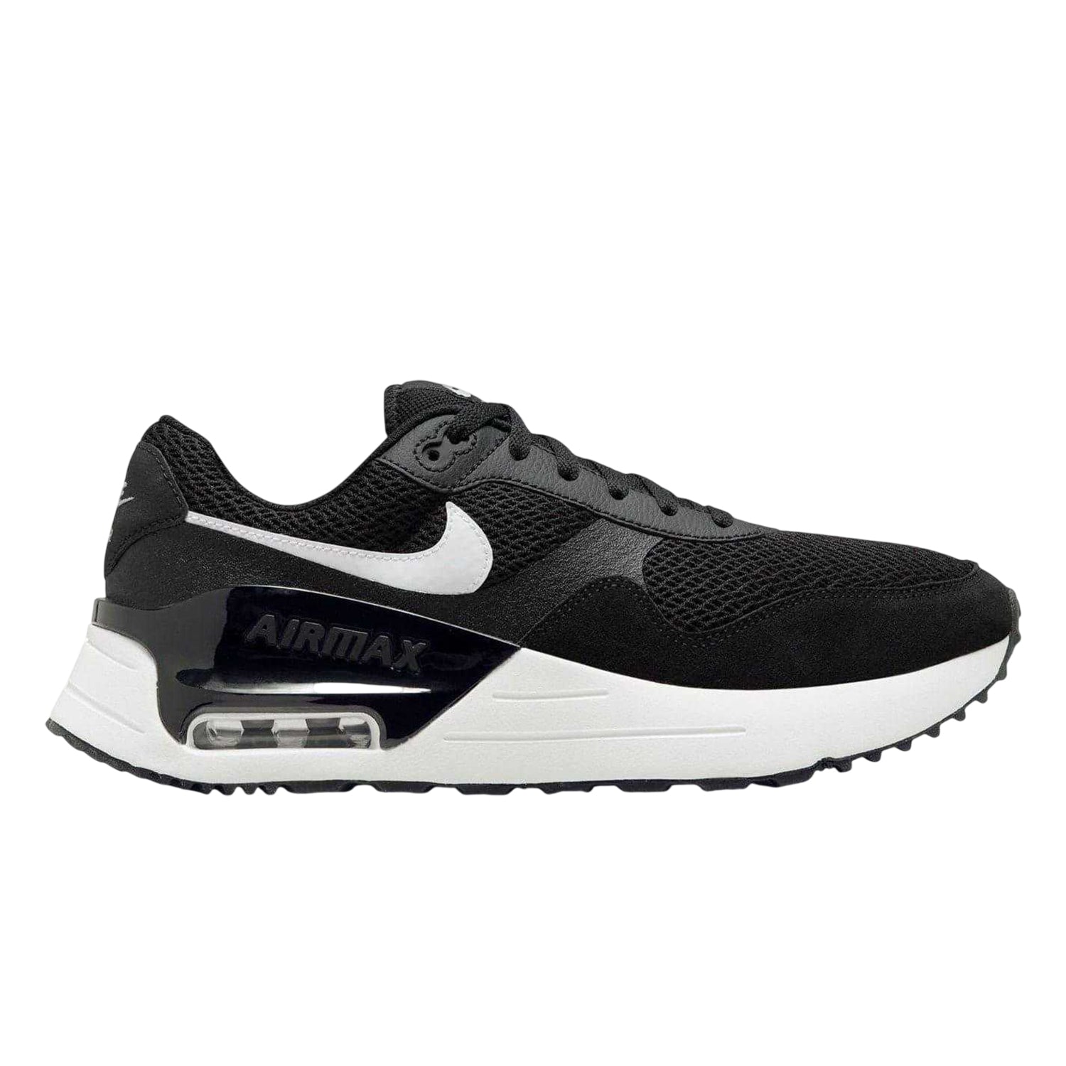 Black-White - Front - Nike Mens Air Max Systm Trainers