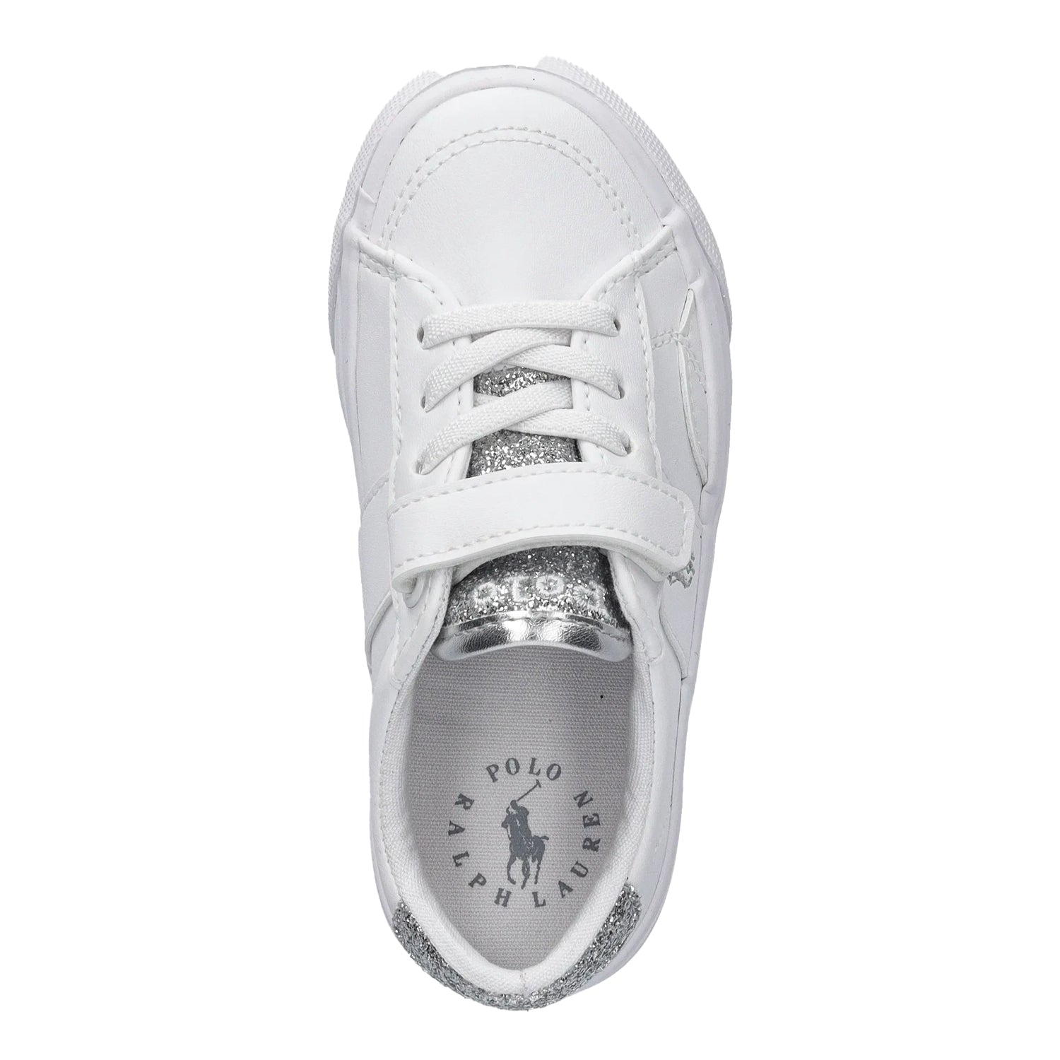 White-Silver - Lifestyle - Ralph Lauren Childrens-Kids Sutton Leather Trainers
