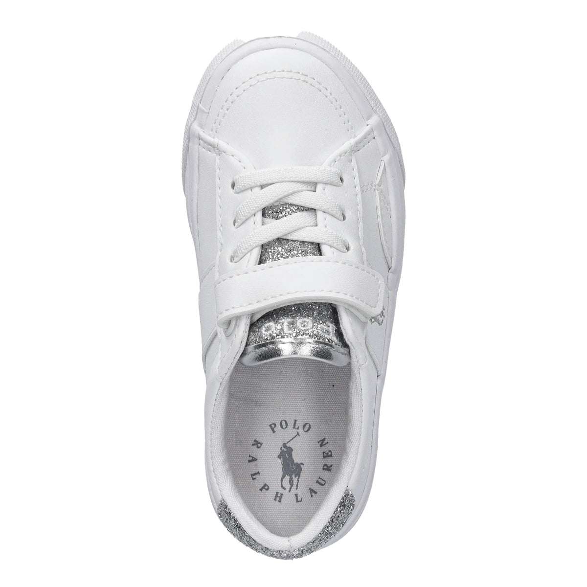 White-Silver - Lifestyle - Ralph Lauren Childrens-Kids Sutton Leather Trainers