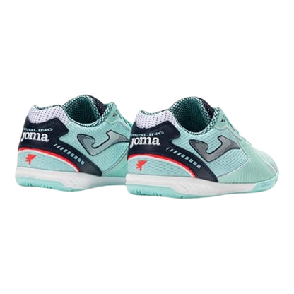 Turquoise - Back - Joma Mens Dribling Dribbling Synthetic Indoor Football Trainers