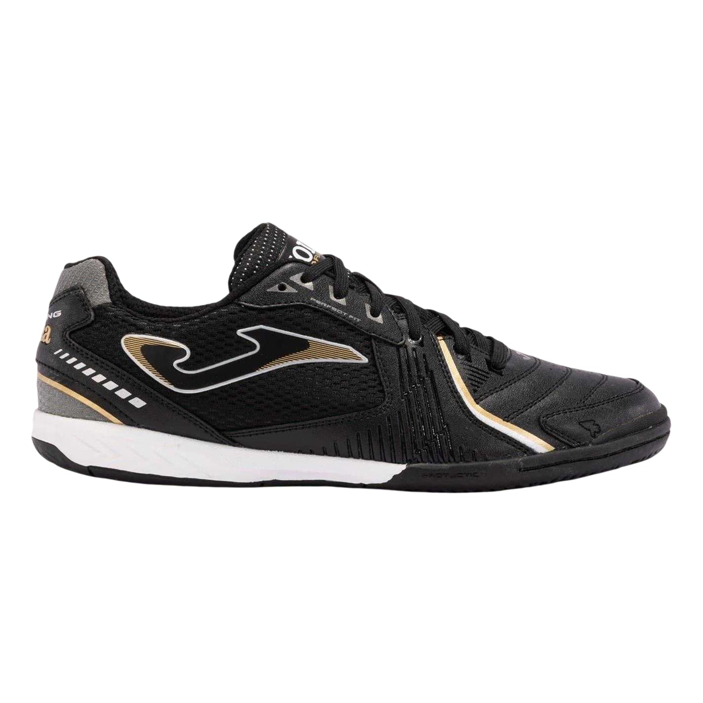 Black-White - Front - Joma Mens Dribling Dribbling Synthetic Indoor Football Trainers