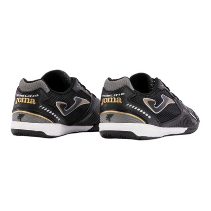 Black-White - Back - Joma Mens Dribling Dribbling Synthetic Indoor Football Trainers