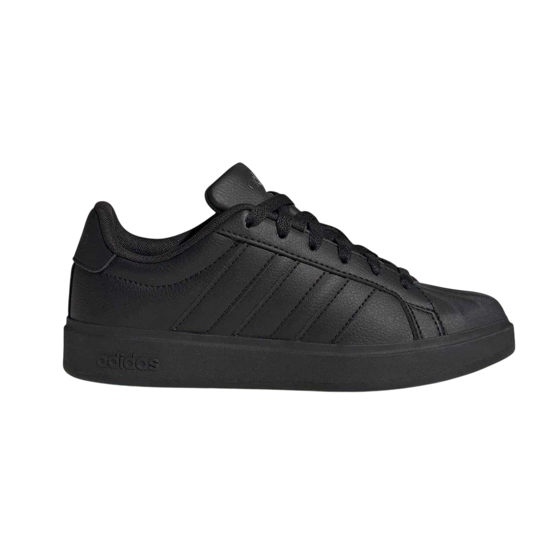 Triple Black - Lifestyle - Adidas Childrens-Kids Superstar Streetalk Flat Trainers