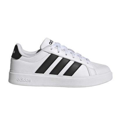 White-Black - Lifestyle - Adidas Childrens-Kids Superstar Streetalk Flat Trainers