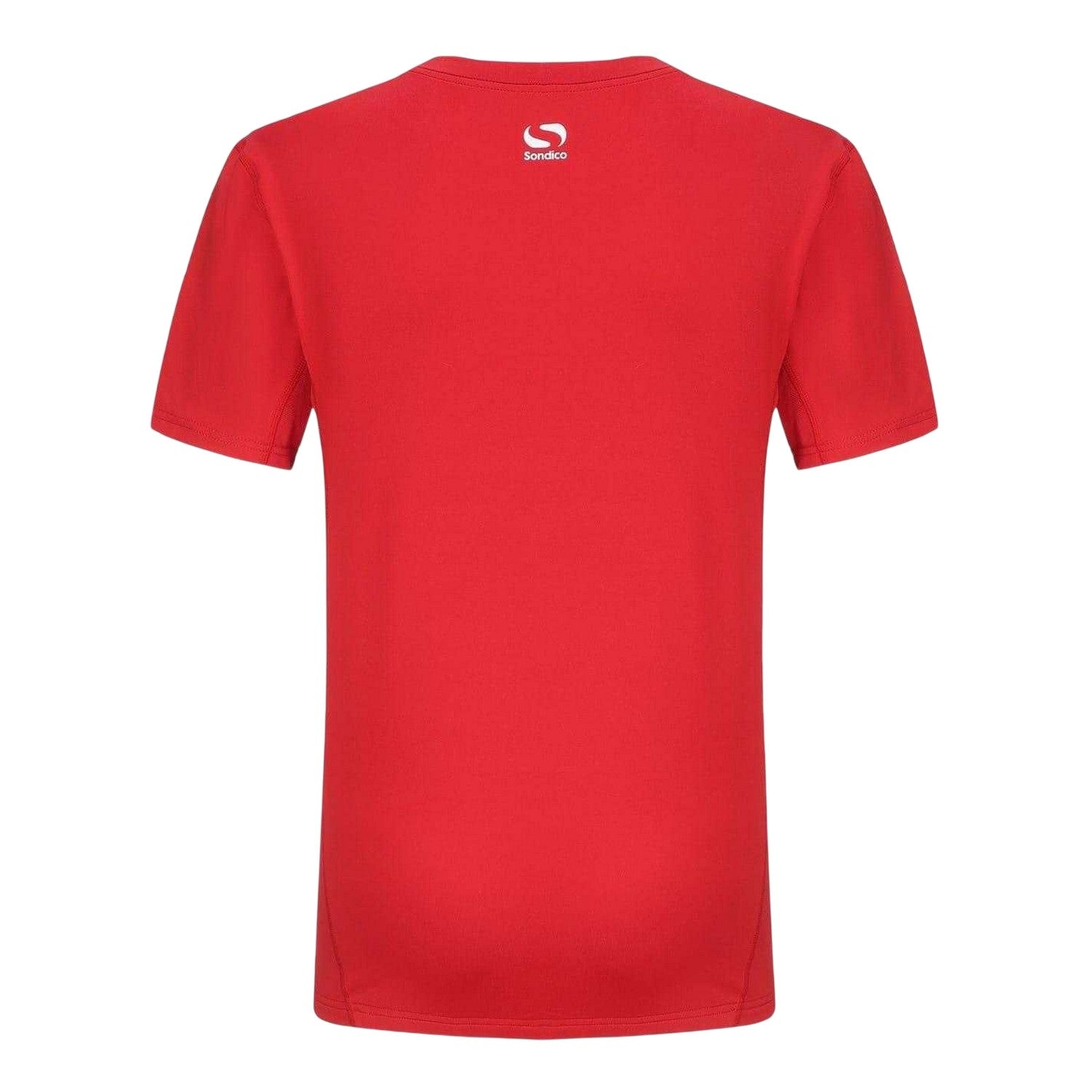 Red - Back - Sondico Mens Core Plain Base Layer Top