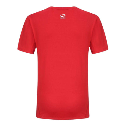 Red - Back - Sondico Mens Core Plain Base Layer Top