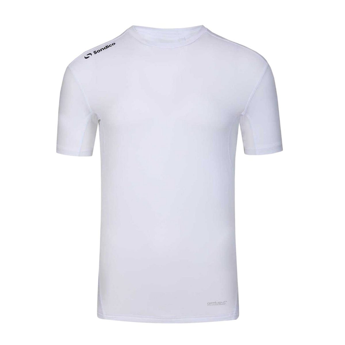 White - Front - Sondico Mens Core Plain Base Layer Top