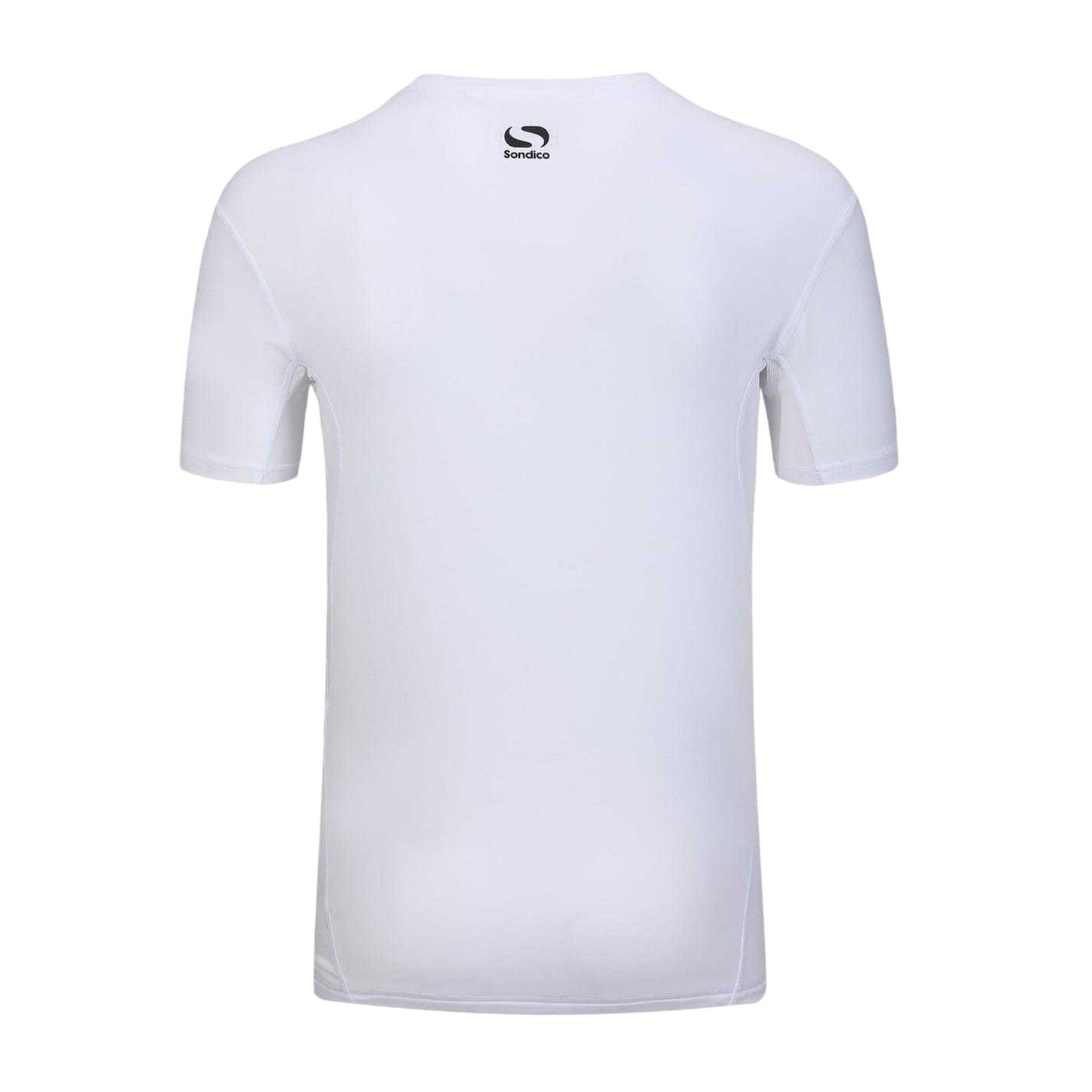 White - Back - Sondico Mens Core Plain Base Layer Top