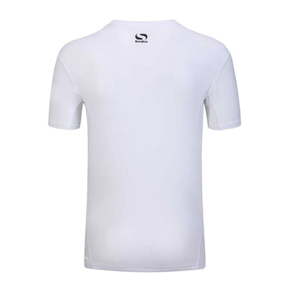 White - Back - Sondico Mens Core Plain Base Layer Top