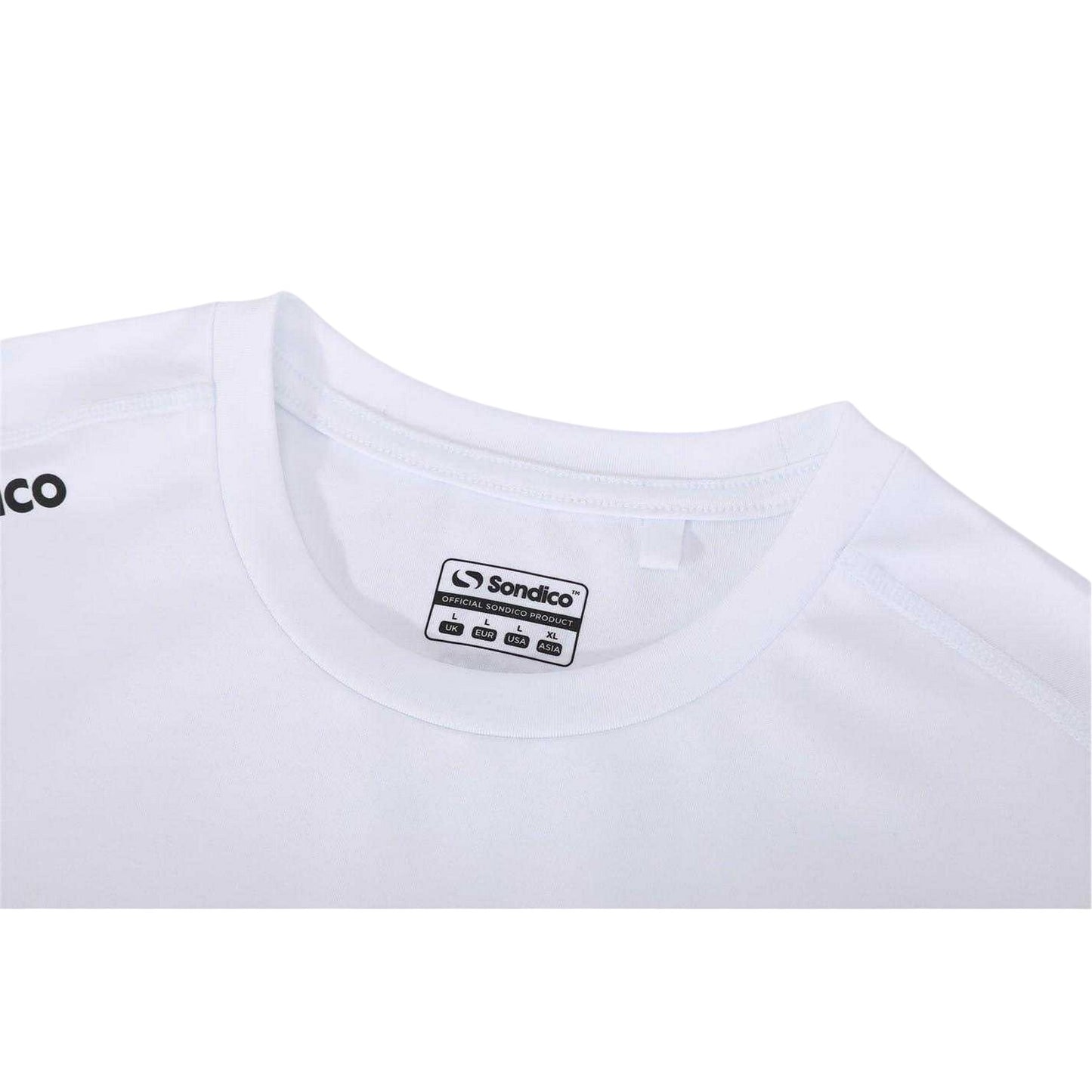 White - Side - Sondico Mens Core Plain Base Layer Top